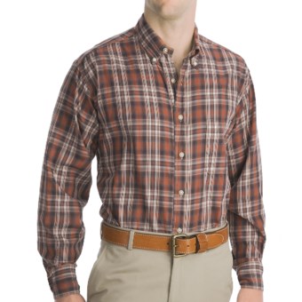 Bills Khakis Logan Plaid Shirt - Long Sleeve (For Men) in Brown