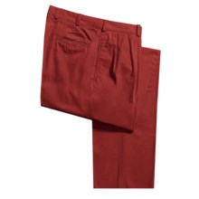 Bills Khakis M1P Poplin Pants - Forward Pleats, Relaxed Fit (For Men) in Red - Closeouts