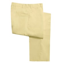 Bills Khakis M2 Poplin Pants - Flat Front (For Men) in Yellow - Closeouts