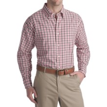 Bills Khakis Oxford Brooklyn Check Shirt - Tailored Fit, Long Sleeve (For Men) in Pink - Closeouts
