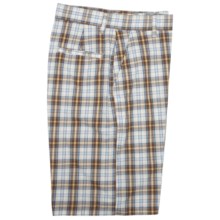 Bills Khakis Parker Long Backbay Plaid Shorts (For Men) in Brown Yellow - Closeouts