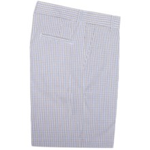 Bills Khakis Parker Micro-Check Shorts - Cotton Seersucker (For Men) in Powder Brown - Closeouts