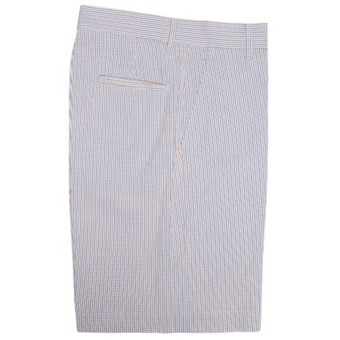 Bills Khakis Parker Micro-Check Shorts - Cotton Seersucker (For Men) in Powder Maize