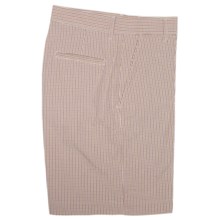 Bills Khakis Parker Micro-Check Shorts - Cotton Seersucker (For Men) in Red Cream - Closeouts