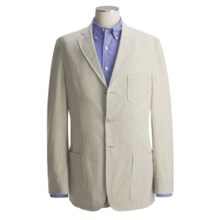 Bills Khakis Pinpoint Seersucker Sport Coat (For Men) in Coffee/Cream - Closeouts