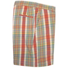 Bills Khakis Retro Plaid Parker Shorts (For Men) in Coral - Closeouts