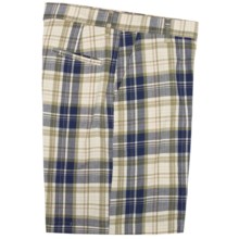 Bills Khakis Retro Plaid Parker Shorts (For Men) in Ivory - Closeouts