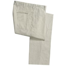 Bills Khakis Seersucker Pants - Cotton (For Men) in Navy Mainline - Closeouts