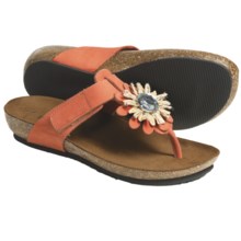 Bionatura Bari Thong Sandals - Nubuck (For Women) in Orange - Closeouts