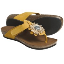 Bionatura Bari Thong Sandals - Nubuck (For Women) in Yellow - Closeouts