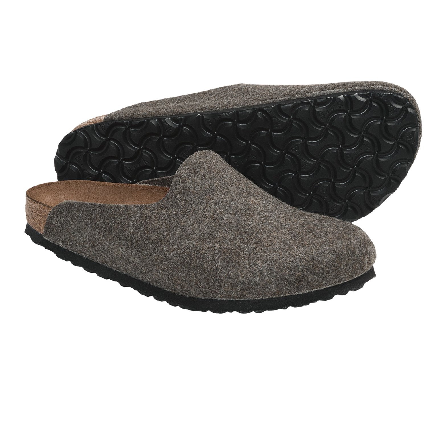 Birkenstock Amsterdam Clogs - Wool (For Men and Women) in Green Wool