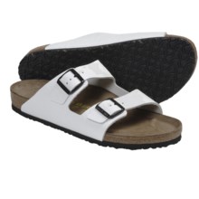 Birkenstock Arizona Sandals (For Men and Women) in Cortina White Leather - Closeouts