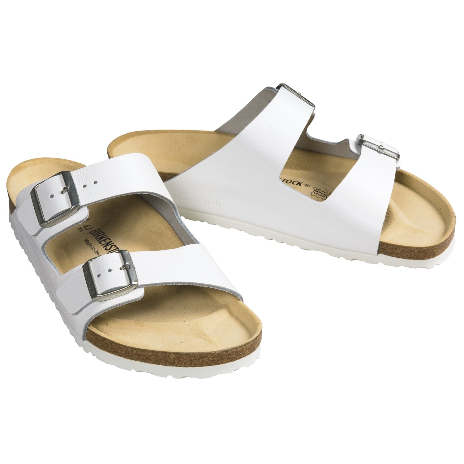 Birkenstock Arizona Sandals (For Men and Women) in White