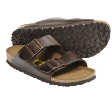 Birkenstock Arizona Sandals - Leather (For Men and Women) in Dark Brown Amalfi - Closeouts