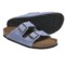 Birkenstock Arizona Soft Footbed Sandals - Leather (For Men and Women) in Dream Blue Suede