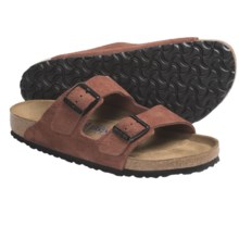 Birkenstock Arizona Soft Footbed Sandals - Leather (For Men and Women) in Redwood Suede - Closeouts