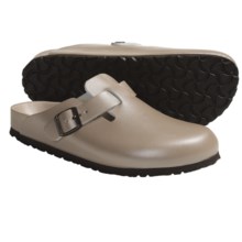 Birkenstock Boston Exquisite Clogs - Leather (For Men and Women) in Champagne - Closeouts