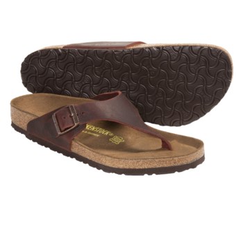 Birkenstock Como Sandals (For Men and Women) in Henna Oiled Leather
