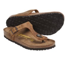 Birkenstock Gizeh Sandals - Oiled Leather (For Women) in Aspen Gold Oiled Leather - Closeouts