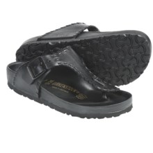 Birkenstock Ramses Sandals - Leather (For Men and Women) in Black Leather - Closeouts