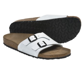 Birkenstock Vaduz Sandals - Leather (For Men and Women) in Cortina White Leather