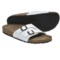 Birkenstock Vaduz Sandals - Leather (For Men and Women) in Cortina White Leather
