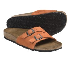 Birkenstock Vaduz Sandals - Leather (For Men and Women) in Sunkissed Suede - Closeouts