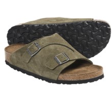 Birkenstock Zurich Sandals (For Men and Women) in Olive Suede - Closeouts