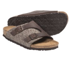 Birkenstock Zurich Sandals - Leather (For Men and Women) in Cocoa Leather/Wool - Closeouts