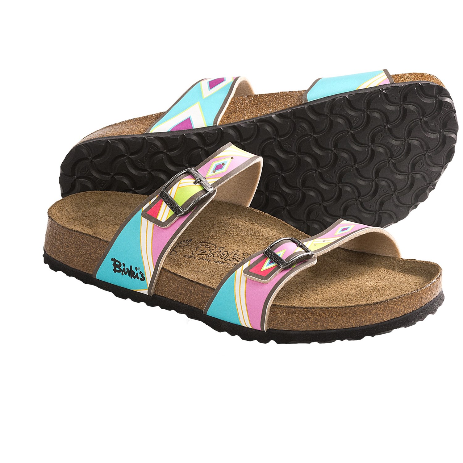 Birkiâ€™s by Birkenstock Tahiti Soft Aztec Sandals - Birko-florÂ® (For ...