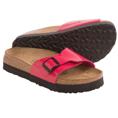 Birki’s by Birkenstock Catalina Platform Sandals - Patent Birko-flor® (For Women) in Pink 