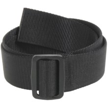 Bison Designs Slider Web Belt - 38mm (For Men and Women) in Black - Closeouts