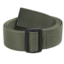 Bison Designs Slider Web Belt - 38mm (For Men and Women) in Olive - Closeouts