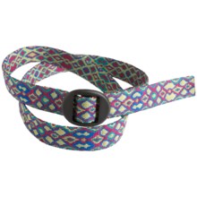 Bison Designs Web Belt - 25mm (For Men and Women) in Snakeskin - Closeouts