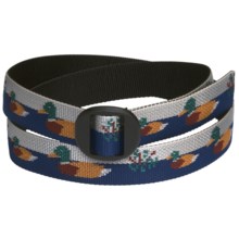 Bison Designs Web Belt (For Men and Women) in Duck Pond - Closeouts