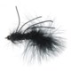 Black Bead Head Rubber Leg Woolly Bugger Streamer Fly - Dozen