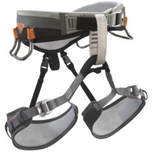 Black Diamond Equipment Aspect Climbing Harness (For Men) in Charcoal/Burnt Orange - Closeouts
