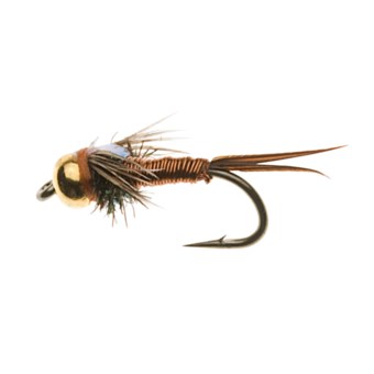 Black's Flies Bead Head Flashback Copper John Nymph Flies - 12 in Copper