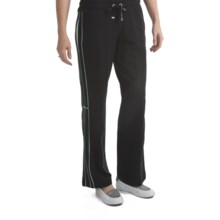 Blanche Fleur French Terry Drawstring Pants - Contrast Trim (For Women) in Black - Closeouts