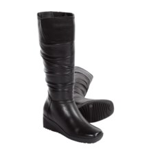Blondo Colinda Winter Boots - Tall, Leather, Wedge (For Women) in Black - Closeouts