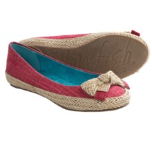 Blowfish Nagoa Flats (For Women) in Red Cozumel Linen - Closeouts
