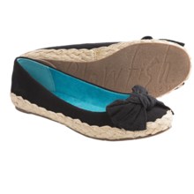 Blowfish Pansey Flats (For Women) in Solid Black Linen - Closeouts