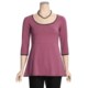 Blue Canoe Pam's New Shirt - Stretch Organic Cotton, 3/4 Sleeve (For Women)