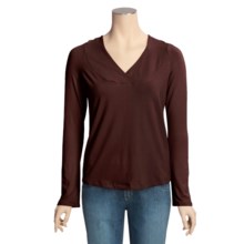 Blue Canoe Raglan Hoodie Shirt - Organic Cotton (For Women) in Cognac - Closeouts