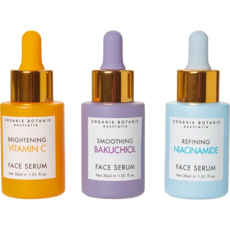 ORGANIK BOTANIK Blue Pastel Serum Trio Skin Care Set - BLUE ( )