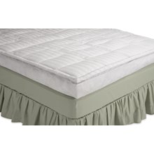 Blue Ridge Home Fashions Feather Bed - Down Pillow Top, King in White - Closeouts