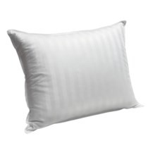 Blue Ridge Home Siberian White Down Pillow - Jumbo, 500 TC Damask Stripe in White - Overstock