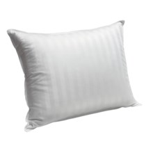 Blue Ridge Home Supreme White Down Pillow - Jumbo, 350 TC Damask Stripe in White - Overstock