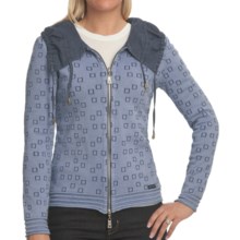 Blue Willi’s Cinch Collar Cardigan Sweater (For Women) in Ice Blue - Closeouts