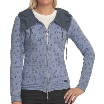 Blue Willi’s Cinch Collar Cardigan Sweater (For Women) in Ice Blue